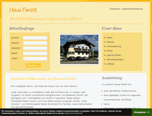 Tablet Screenshot of haus-fiechtl.com